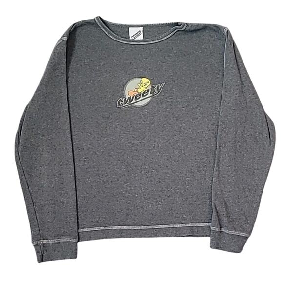 VTG 2000 Warner Bros Studio Store Tweety Bird Sweatshirt Gray Men’s L EUC - Picture 1 of 6